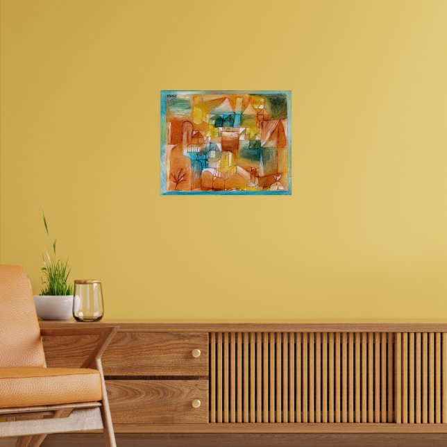 Poster Paul Klee, Fascade Brun-vert, (Salon 2)