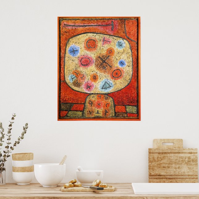 Poster Paul Klee, Fleurs en Pierre, (Cuisine)