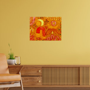 Poster Paul Klee - Jardin par temps chaud