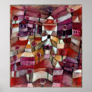 Poster Paul Klee Jardin Rose