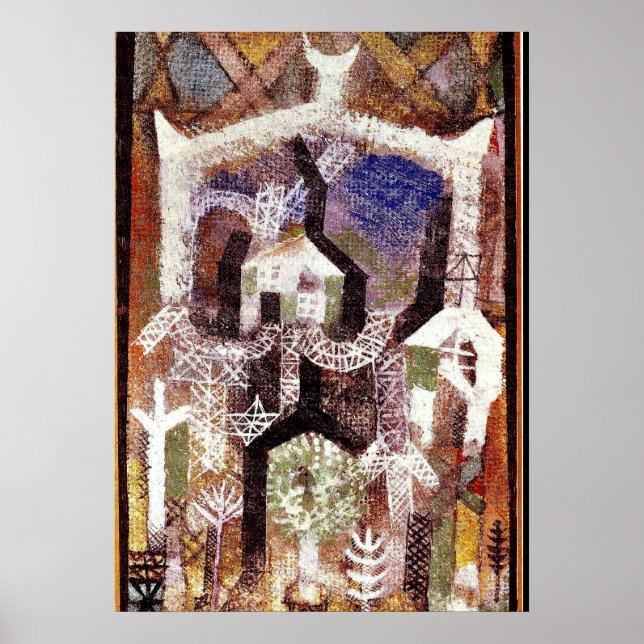 Poster Paul Klee - Maisons d'été (Devant)