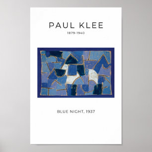 Poster Paul Klee, Nuit Bleue - Art Abstrait Moderne