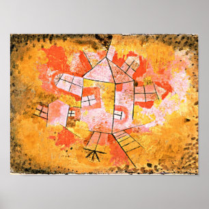 Poster Paul Klee peinture, Revolking House,