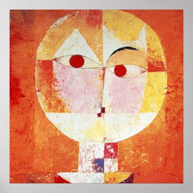 Poster Paul Klee Senecio (Devant)