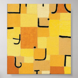 Poster Paul Klee - Signes En Jaune