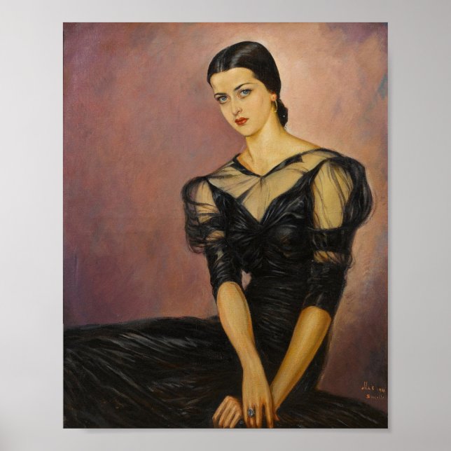 Poster Paul Mak - Une beauté aux yeux bleu (Devant)