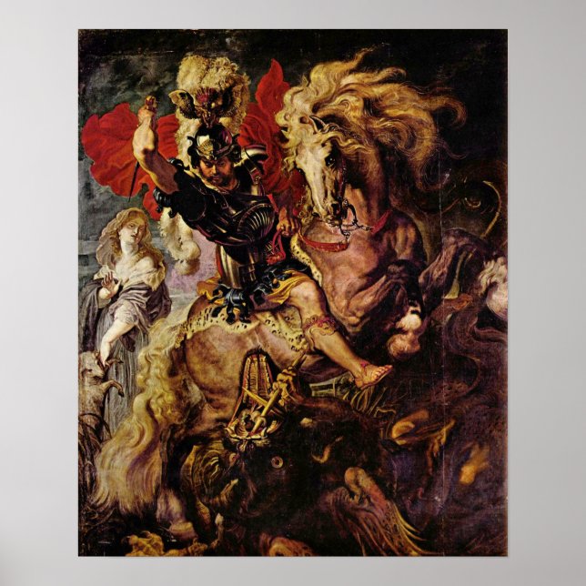 Poster Paul Rubens - Détail de la bataille (Devant)