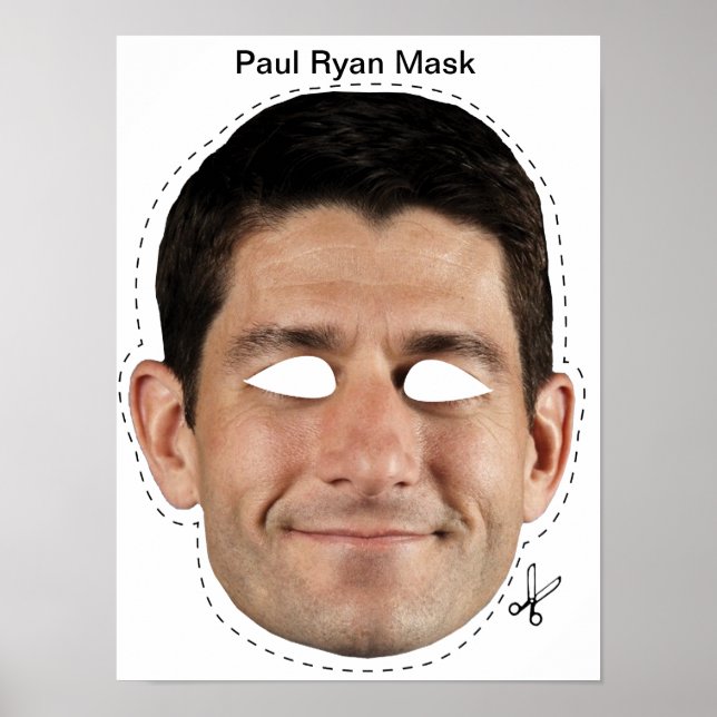 Poster Paul Ryan Masque Halloween (Devant)
