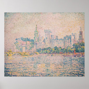 Poster Paul Signac - Avignon, matin
