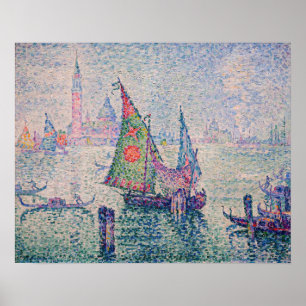 Poster Paul Signac - La Voile Verte