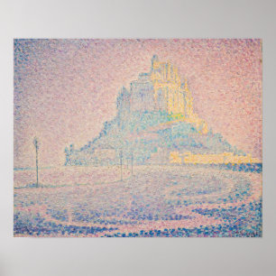 Poster Paul Signac - Mont Saint Michel, Brume et Soleil