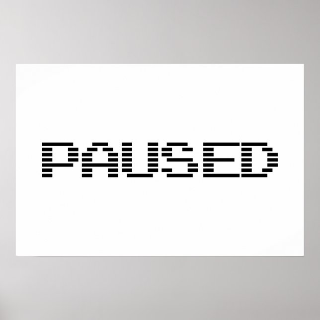 POSTER PAUSE (Devant)