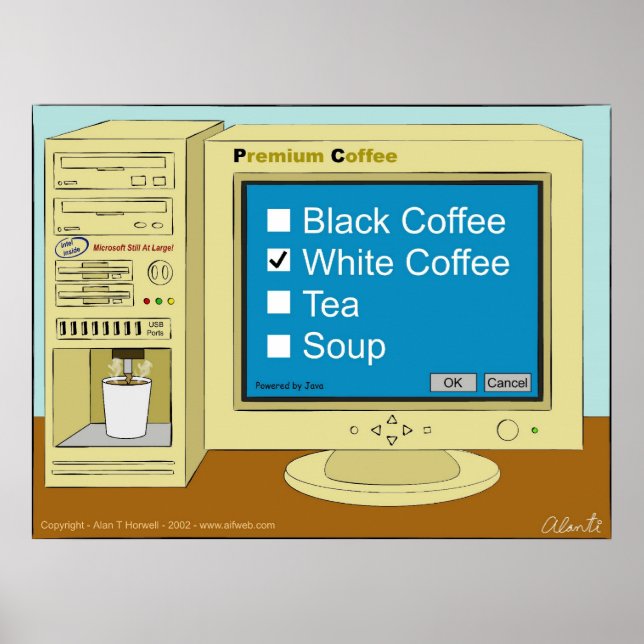 Poster Pause café (Devant)