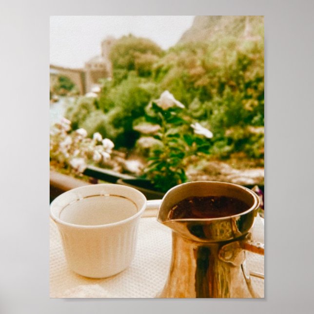 Poster Pause café bosniaque à Mostar (Devant)