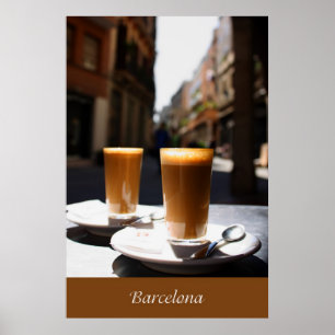 Poster Pause-café de Barcelone