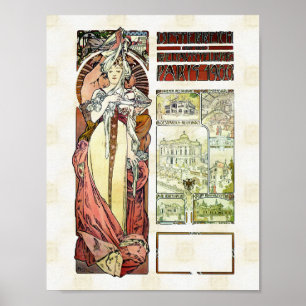 Poster Pavillon autrichien Alfons Mucha 1900