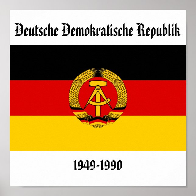 Poster Pavillon de l'Allemagne de l'Est (Devant)