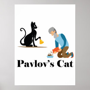 Poster Pavlov's Cat Funny Psychology