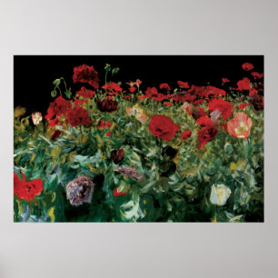 Poster Pavots par John Singer Sargent, Fleurs de collecti