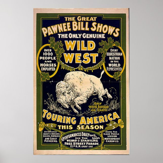 Poster Pawnee Bill montre l'Ouest sauvage (Devant)