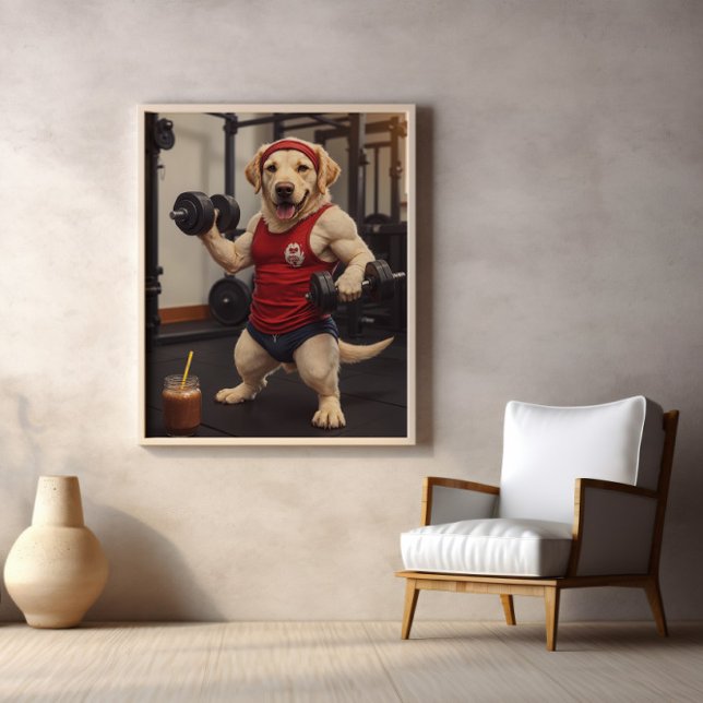 Poster Paws Pumped: Protein, Reps, Repeat (Créateur téléchargé)