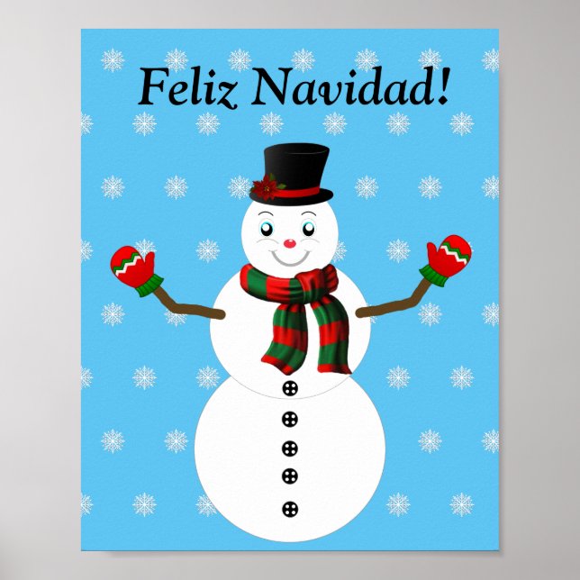 Poster Pax the snowman (Devant)