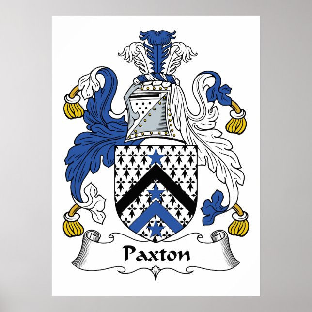 Poster Paxton Family Crest (Devant)