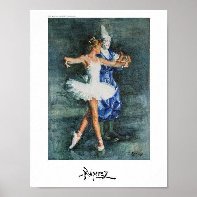 Poster Payaso y Bailarina, by Ruiperez (Devant)