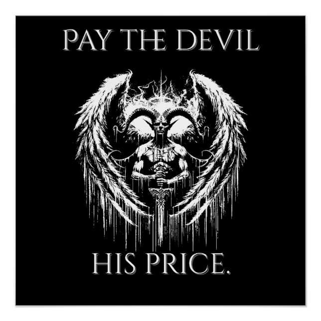 Poster Payer le Diable Son Prix (Devant)