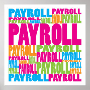 Poster Payroll coloré