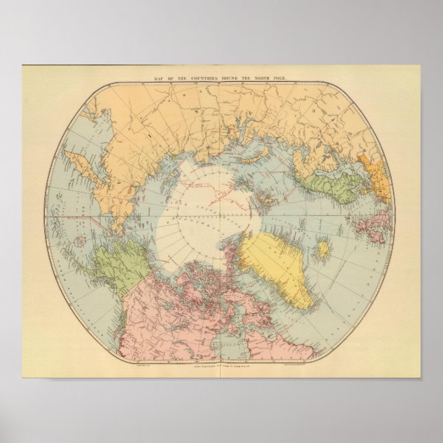 Poster Pays autour du pôle Nord (Devant)