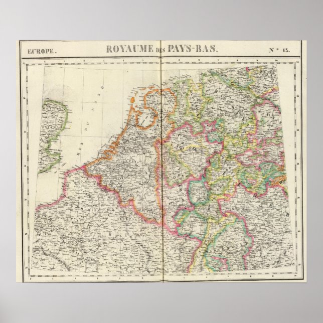 Poster Pays-Bas, Europe 13 (Devant)
