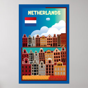 Poster Pays-Bas Travel