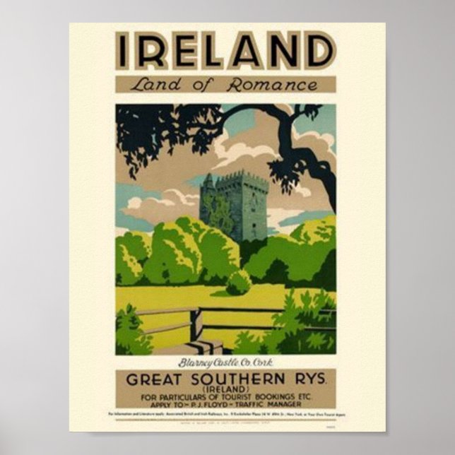 Poster Pays d'Irlande (Devant)