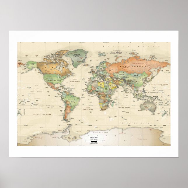 Poster - Pays du monde entier (Devant)