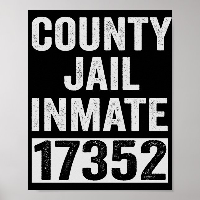 Poster Pays Prison Détenu 17352 Drôle Halloween Prison (Devant)