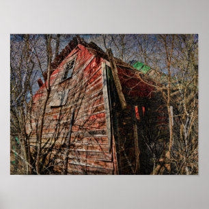 Poster Pays Russe Vintage Red Grange Ferme
