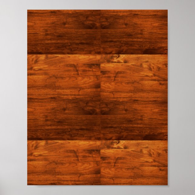 Poster Pays rustique en bois texturé (Devant)