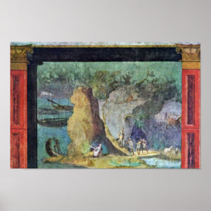 Poster Paysage à l'odyssée par Römischer Meister Um 1
