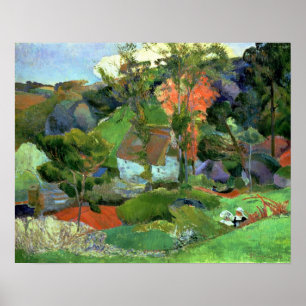 Poster Paysage à Pont Aven, 1888