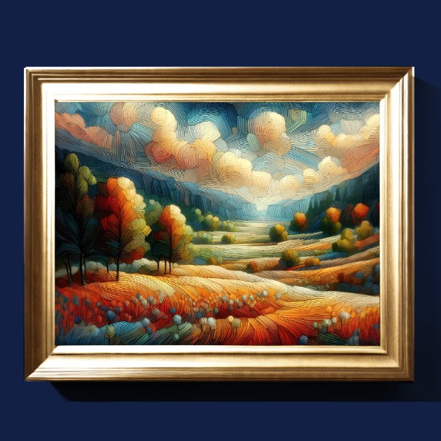 Poster Paysage artistique Abstrait (Créateur téléchargé)