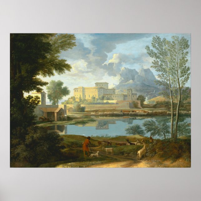 Poster Paysage au calme Nicolas Pouss (Devant)