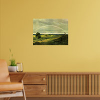 Paysage avec arc-en-ciel, œuvre d'art célèbre,