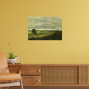 Poster Paysage avec Arc-en-ciel, peinture célèbre,