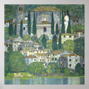 Poster Paysage Avec Cyprès - Gustav Klimt