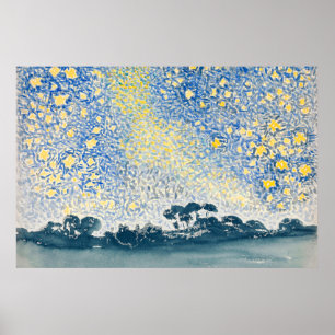 Poster Paysage avec étoiles (1905-1908)
