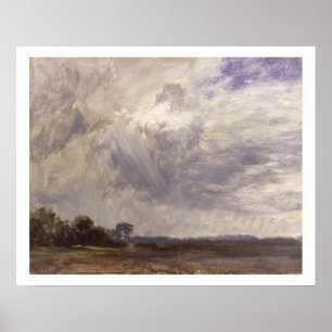Poster Paysage avec le ciel de Grey Windy, c.1821-30 (hui