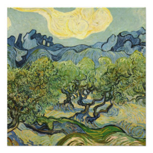 Poster Paysage avec Olive Vincent Willem van Gogh Post