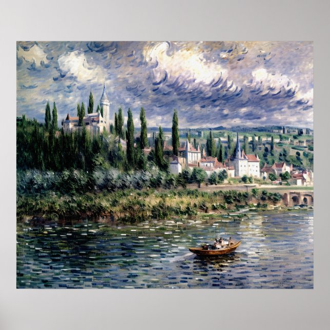 Poster Paysage avec orage (Devant)