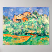 Paysage avec une maison, Cézanne
